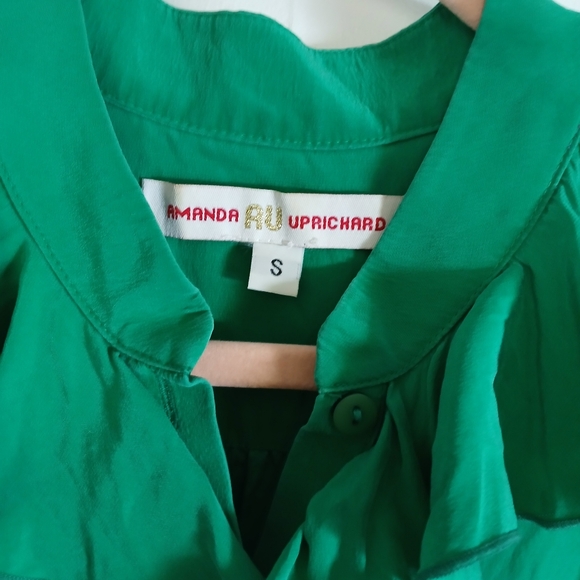 Amanda Uprichard Green Silk Dress - Picture 3 of 4